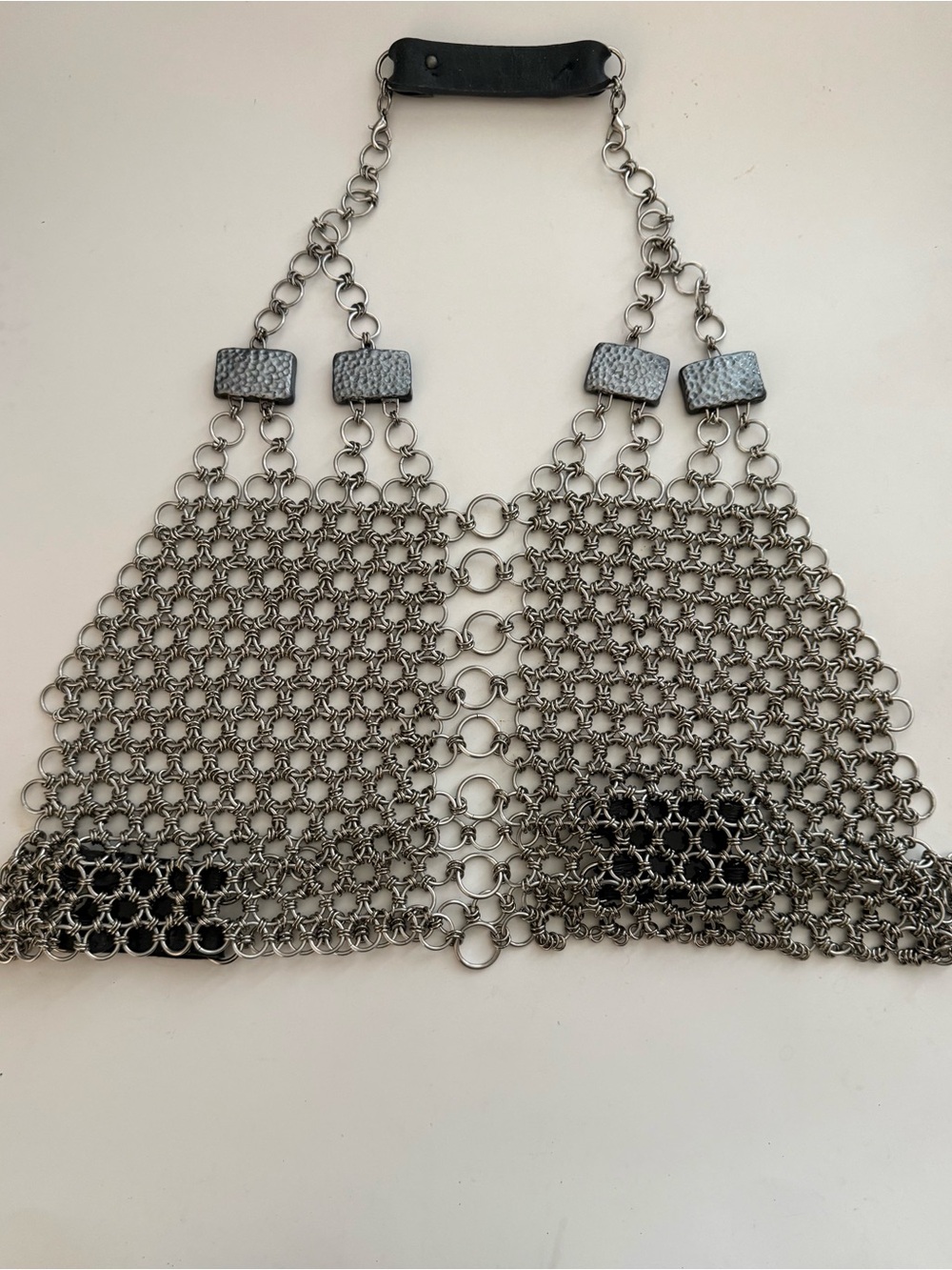 Silver Chainmail Halter Top - Women Jewelry